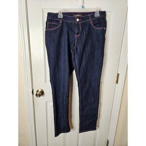 Southpole Jeans Womens 16x31 Bootcut Embroidered Stretch Blue Denim Casual